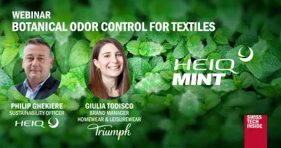 Botanical Odor Control for Textiles with HeiQ Mint™ Webinar Visual