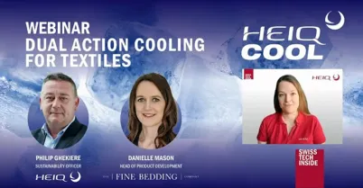Dual Action Cooling for Textiles with HeiQ Cool™ Webinar Visual