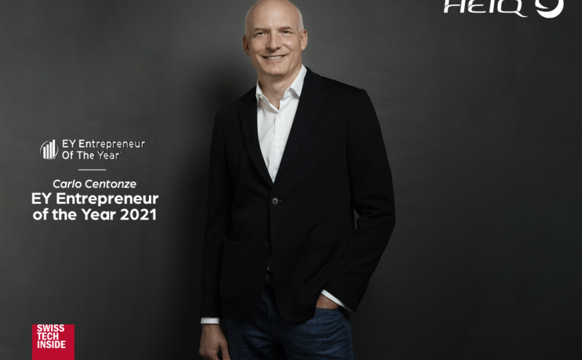 HeiQ 的首席执行官兼联合创始人 Carlo Centonze 荣获著名的 2021 年度企业家奖！