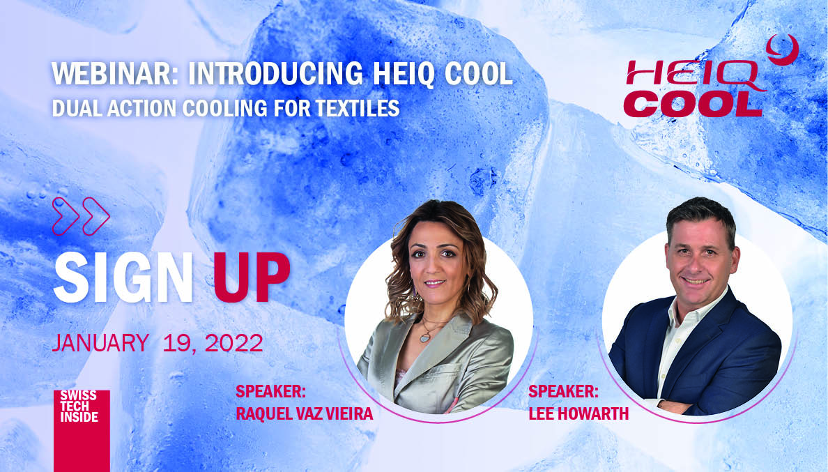 HeiQ Cool 网络研讨会 2022_Web banner2 可持续性 - 网络研讨会